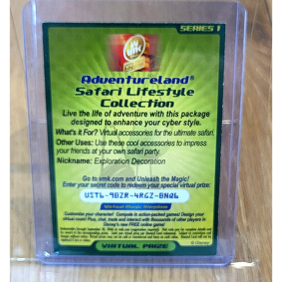 Virtual Magic Kingdom VMK Adventureland Safari Lifestyle Card - Picture 2 of 2